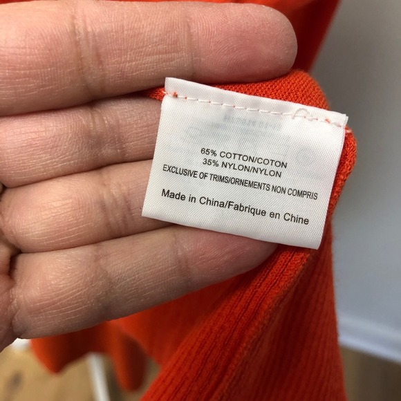 Tory Burch Sheath Dress Womens 6 Orange Cardigan Belted Business Career Teacher - Picture 10 of 16